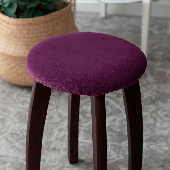 Stool cover, without foam, purple - photo 1