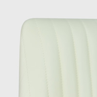 Product photo Harry's bar stool, white, with vertical stitching from the ChiedoCover company.