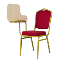 Product photo Hit 20mm Chair with Music Stand - gold, chenille red from the ChiedoCover company.