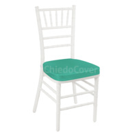 Product photo Chiavari chair cushion 01, 5 cm, turquoise from the manufacturer ChiedoCover, product picture, real product photo