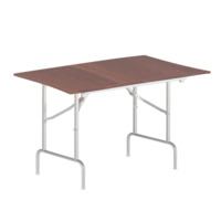 Product photo Table Leader 1, 1200x600, walnut, white, PVC edge, without bumpers from the manufacturer ChiedoCover, product picture, real product photo