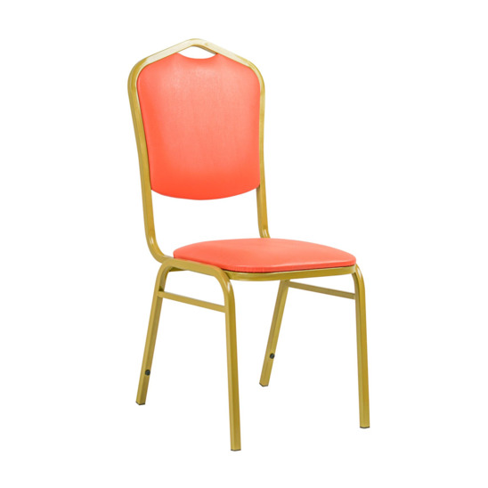 Chair Hit 20 Light, gold, eco-leather orange - photo 1