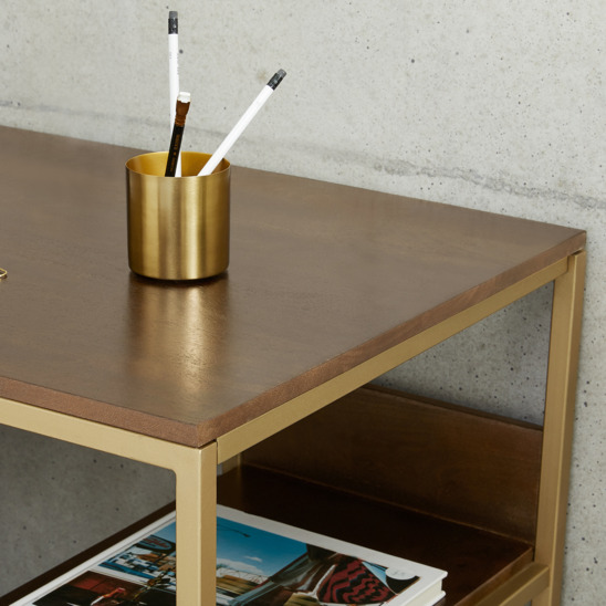 Lomond corner table, adjustable, with shelves - photo 4