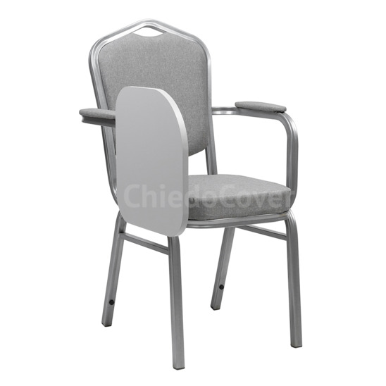 Hit 25 mm silver chair with armrests and music stand - صور 3