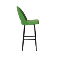 Product photo Mallin 750 bar stool, velour Velluto 31, legs metal black moire from the ChiedoCover company.