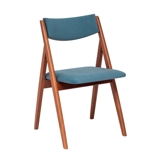 Folding chair Clack, grey-blue - photo 1