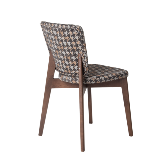 Safir chair, chenille Salon 03, beech legs, antique walnut stain - photo 4