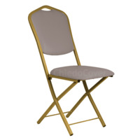 Product photo Hit 20mm folding chair, gold, grey-pink leatherette from the manufacturer ChiedoCover, product picture, real product photo