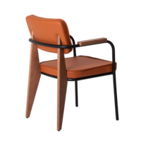 Product photo Chair Mix, leatherette Oregon 06, legs beech stain light walnut from the ChiedoCover company.