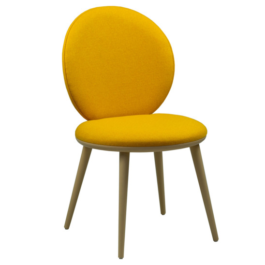 Ronda chair, yellow matting, beech legs - photo 1