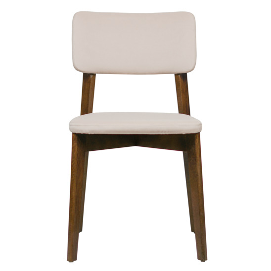 Topas chair, velour Velutto-04 light beige, antique walnut - photo 2