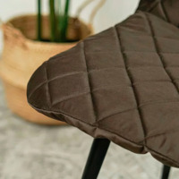 Product photo Chair cover with back CHILLY, brown from the ChiedoCover company.