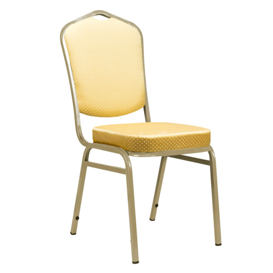 Chair Hit 20 mm, jacquard crown beige, champagne frame - photo 1