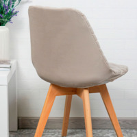 Product photo Frankfurt chair cover, small diamond, beige from the ChiedoCover company.