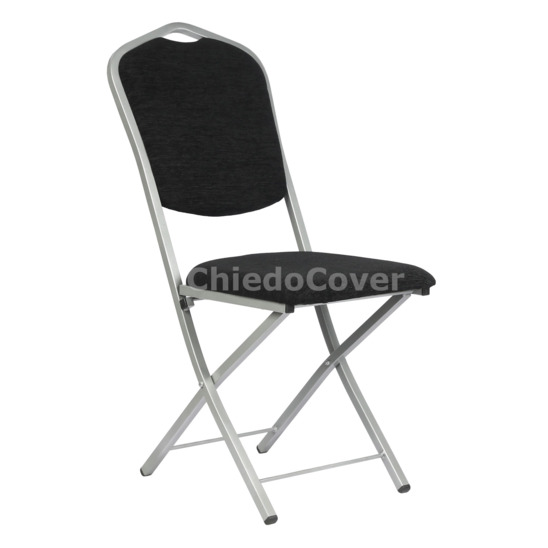 Chair Hit 20mm, folding, silver, black - photo 1