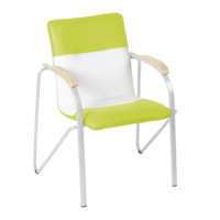 Product photo Samba chair, light green/white, frame - white from the manufacturer ChiedoCover, product picture, real product photo