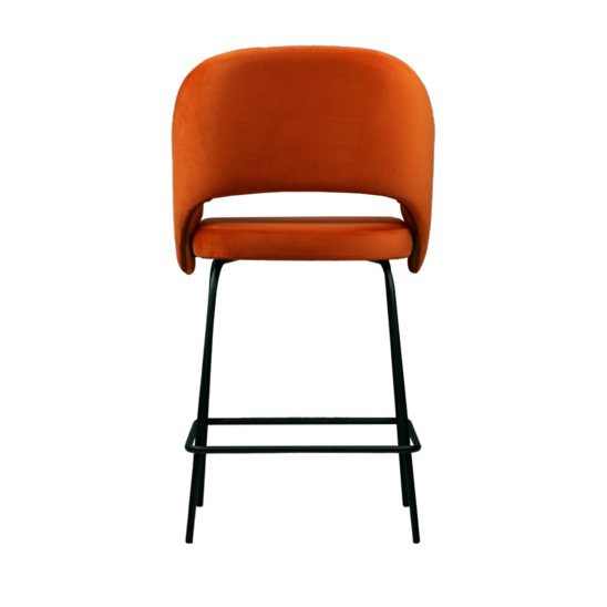 Fly chair, orange velour, spider bar legs - photo 4