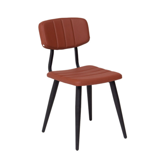 Kato chair, eco-leather, brown - photo 1