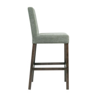 Product photo Bar stool 01, chenille RAIN water green, stain wenge from the ChiedoCover company.