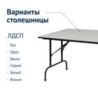 Product photo Table Leader 1, 1200*600, grey, black, without bumpers from the ChiedoCover company.