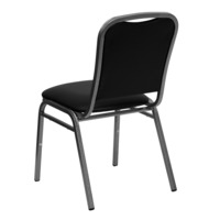 Product photo Boston 20mm - Light chair, antique silver, black leatherette from the ChiedoCover company.