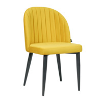 Product photo Tony chair, velour velutto 56 yellow, legs metallic from the manufacturer ChiedoCover, product picture, real product photo