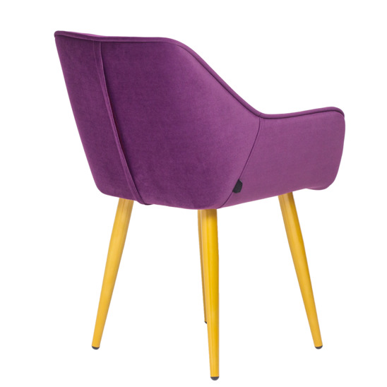 Euphoria velour chair, metal legs - photo 4