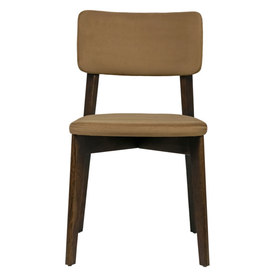 Topas chair, velour Velutto-03 beige, antique walnut - photo 2