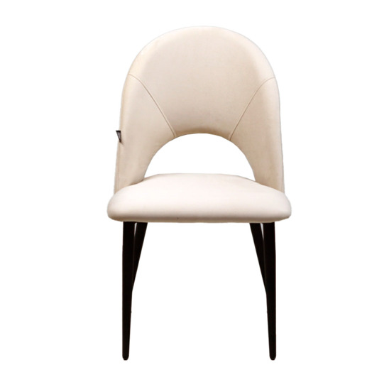 Ignis chair, black legs, beige velour - photo 2