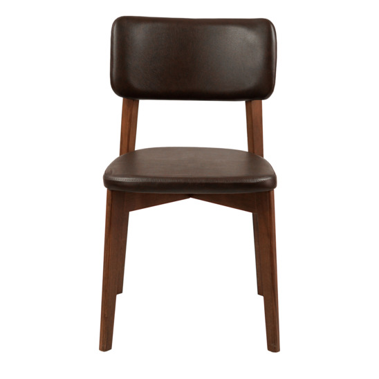 Topas chair, eco-leather brown Cometa dark Brown, antique walnut - photo 4