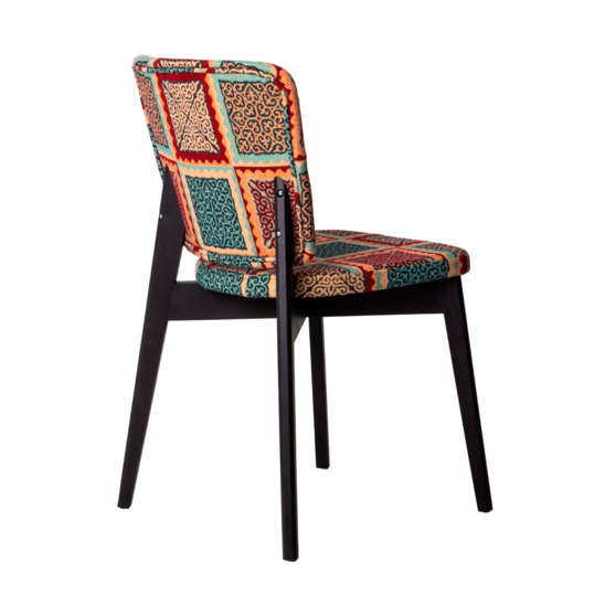 Safir chair, Talisman tapestry, beech legs, black stain - photo 3