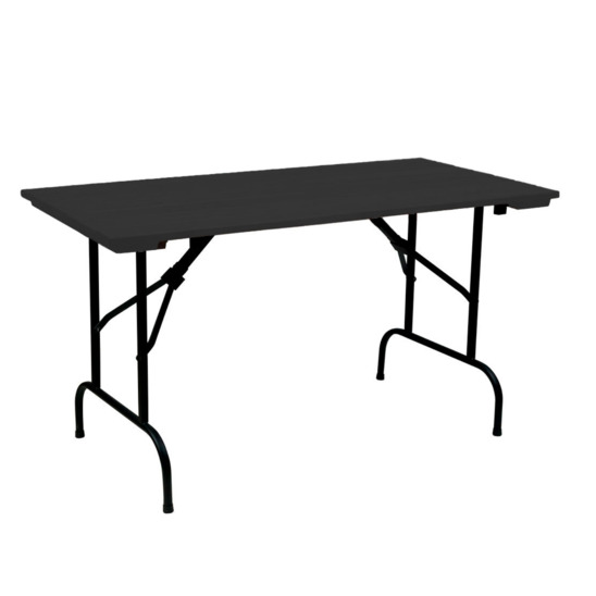 Leader 1 table, outdoor made of slats, 1200x800, black - photo 1