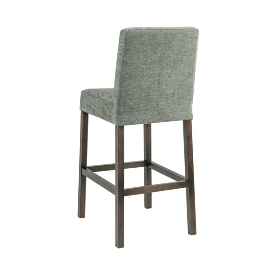 Bar stool 01, chenille RAIN water green, stain wenge - photo 3