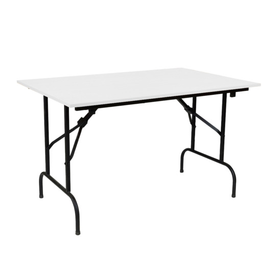 Table Leader 1, 1200x800, white, black, PVC edge - photo 1