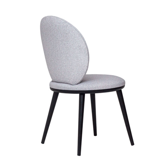 Ronda chair, microfibre, beech, grey - photo 4