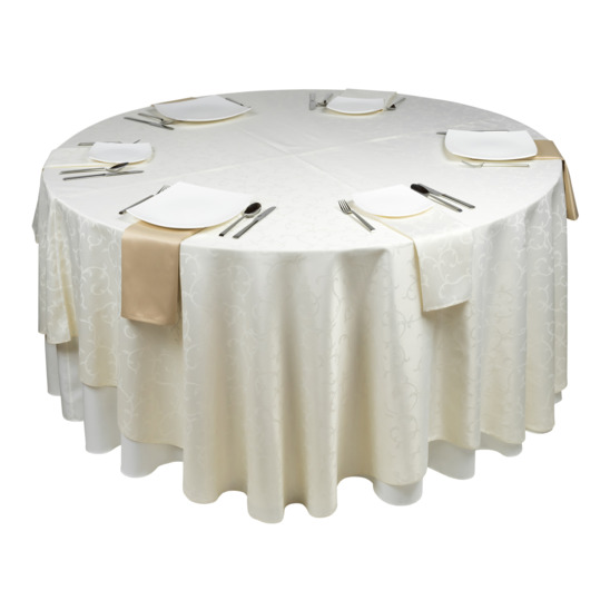 Tablecloth zhuravinka D210, ivory, monogram - photo 1