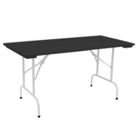 Product photo Leader 1, 1500*800 outdoor table made of slats, black, white from the manufacturer ChiedoCover, product picture, real product photo