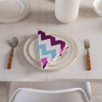 Product photo DUCK napkin, lilac geometry from the ChiedoCover company.