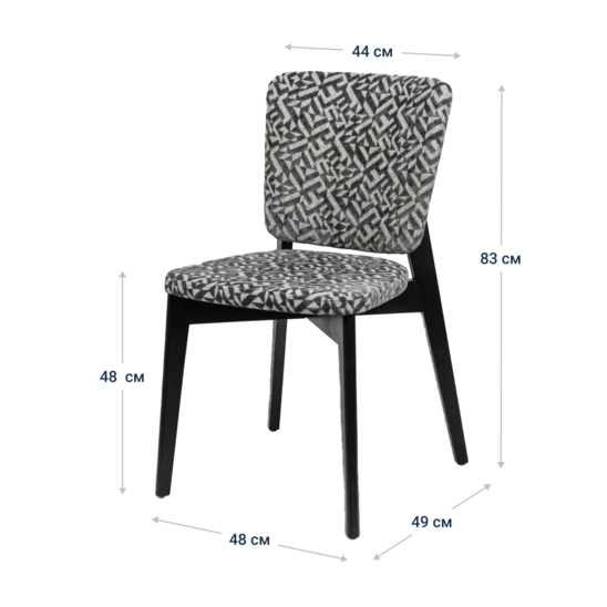 Safir chair, Elegancia/ black frame - photo 6