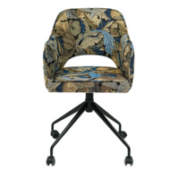 Product photo Rose chair on a wheeled base, tapestry leaves from the ChiedoCover company.