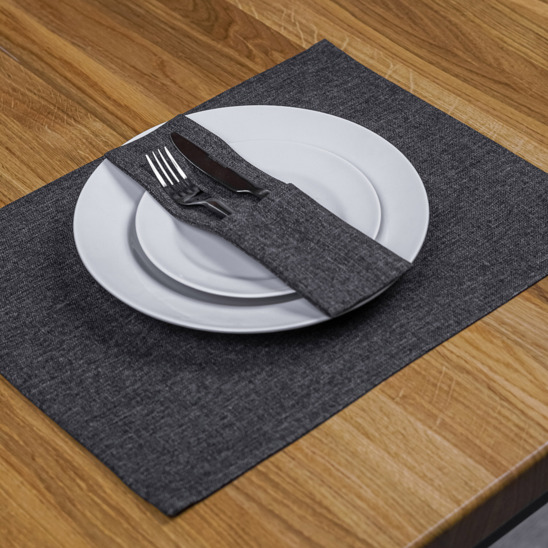 Set of grey couvert+napkin - photo 3