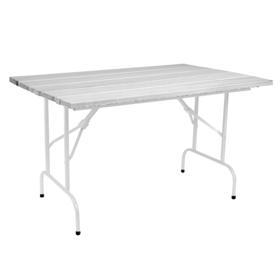 Leader 1 outdoor table made of slats, 1200*800 white - photo 1