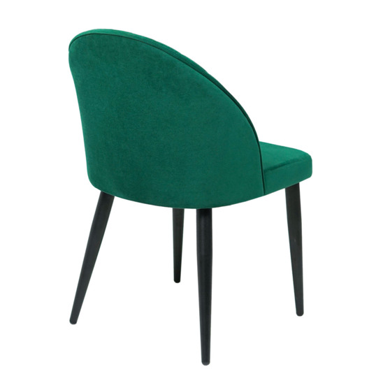 Tony light chair, velour green Velutto 20, metal legs - photo 4