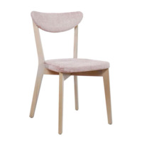 Product photo Ruby chair, sheer rose chenille, white stain from the ChiedoCover company.