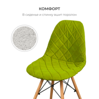 Product photo Cover E06 for the Eames chair, pistachio from the ChiedoCover company.