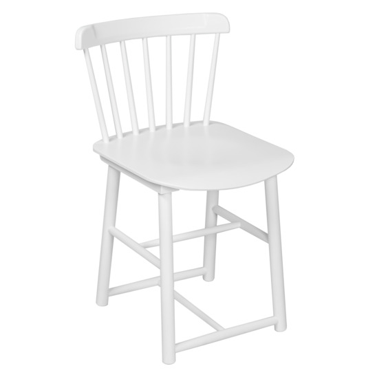 Tucker Midi White Chair - photo 1