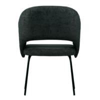 Product photo Fly chair, black matting, metal legs from the ChiedoCover company.