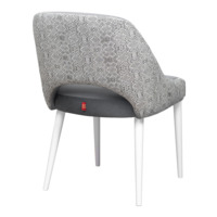 Product photo Milan chair, grey velour, tapestry from the ChiedoCover company.