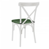 Product photo Crossback chair cushion, 2cm, green from the ChiedoCover company.