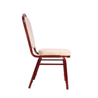 Product photo Chair Hit 25mm - mahogany, chenille beige from the ChiedoCover company.